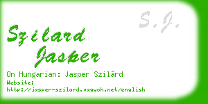 szilard jasper business card