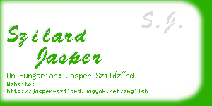 szilard jasper business card